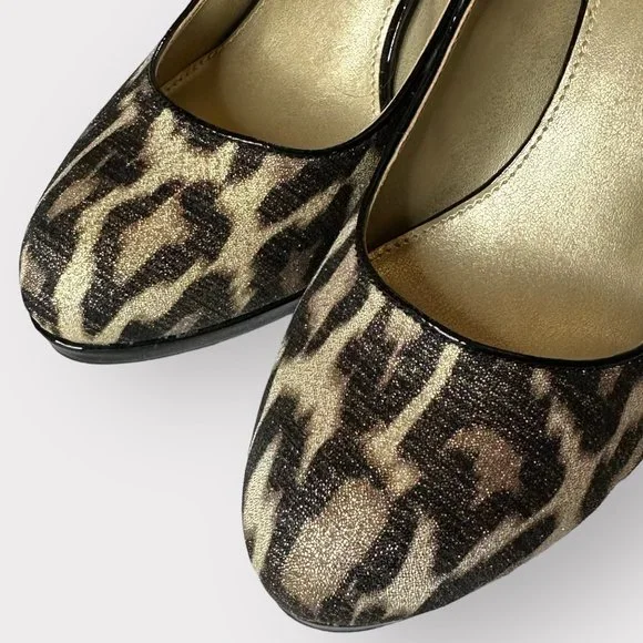 Bandolino Classic DYRE LEOPARD Pumps Heels Sz 8M - Picture 3 of 7
